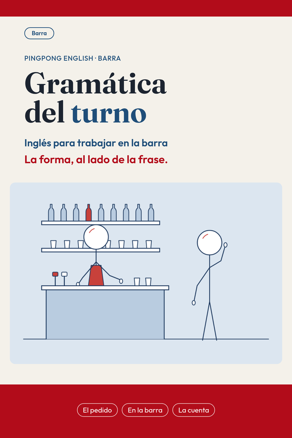Gramática del turno, bar