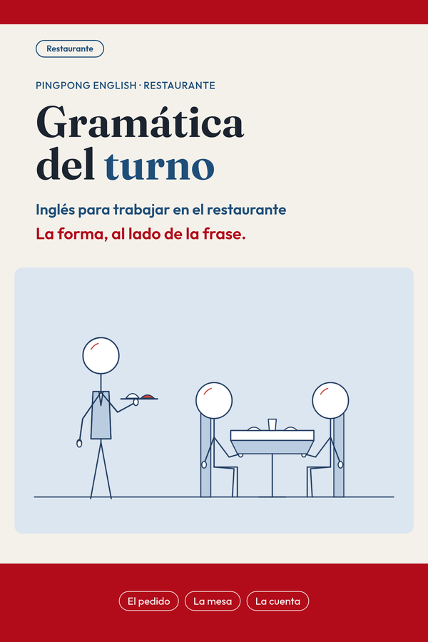 Gramática del turno, restaurante